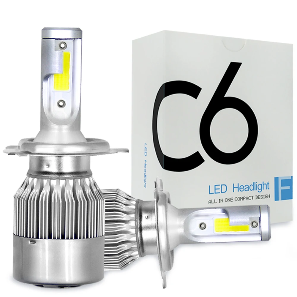 

COOLFOX S2 C6 LED H4 H7 LED Head светильник H1 H3 H11 H13 9004 9005 9006 9007 H27 автомобисветильник пы автомобильные лампы 12 В 880 k