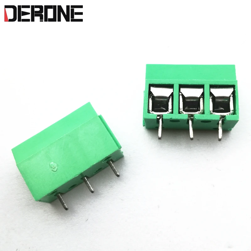 2 Mảnh 5.08Mm 3 Pin 300V 10A Bảng Mạch Kết Nối Khối Thiết Bị Đầu Cuối Cho Âm Thanh Tự Làm