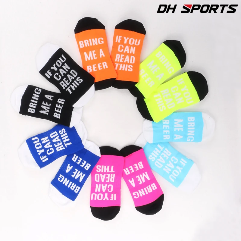 Brand New If You Can Read This Bring Me A Beer Sports Socks Women Men Cycling Socks Quality Bicycle Running Climbing Sock