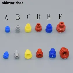 shhworldsea 6TYPE car connector waterproof ring/circle,waterproof plug,solid plug Silicone sheath,seal caps for VW car etc.