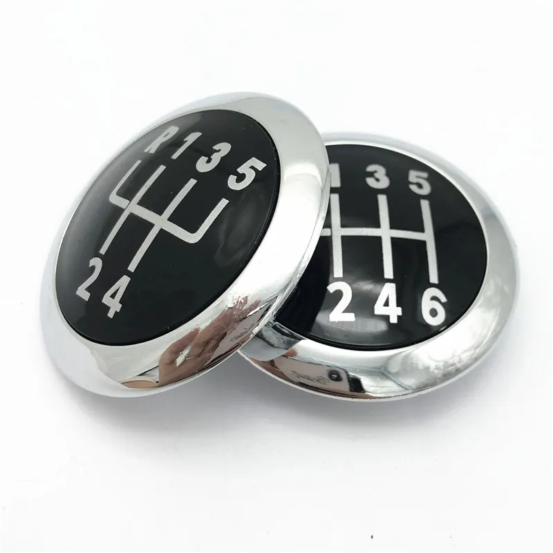 Car Styling MT 5/6 Speed Gear Shift Knob Emblem Cap Cover Case For VW Volkswagen Passat B6 2005-2011 Accessories