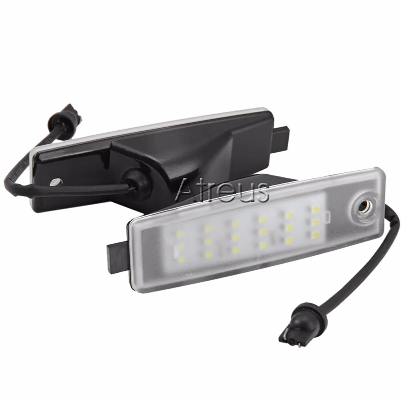 2X Car LED License Plate Lights 12V SMD3528 LED Number Plate Lamp Bulb Kit For Toyota Rav4 Vanguard ACA33W HIACE 200 Accessories