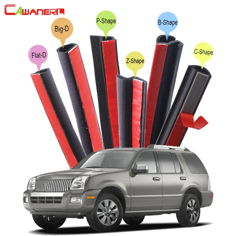 

Cawanerl Whole Car Seal Sealing Strip Kit Weatherstrip Auto Seal Edge Trim Noise Control For Mercury Mountaineer Mariner