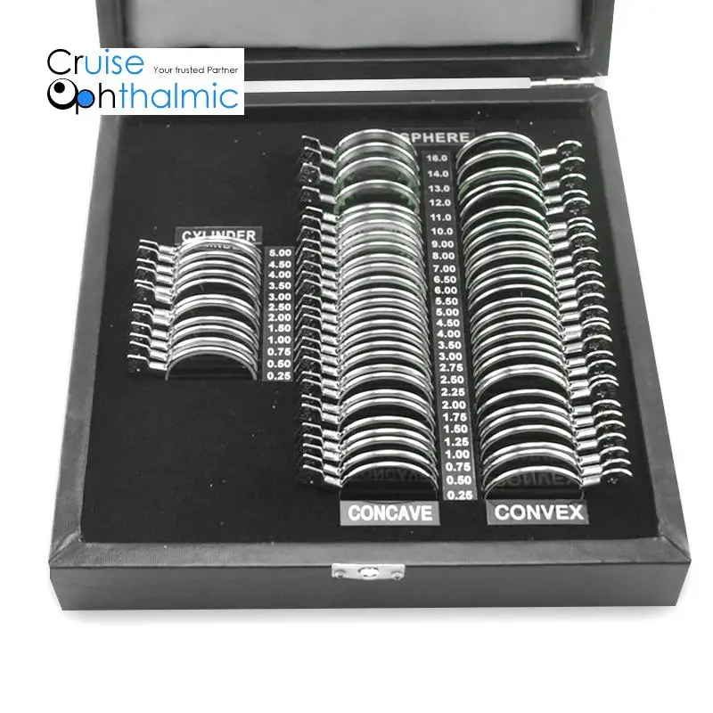Imagem -06 - Optometric Trial Lens Grupo 68 Pcs 36 mm Aro de Metal Brilhante Estojo de Alumínio Navio da Polônia Mt68-a1 a1