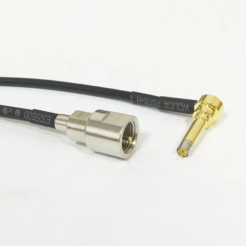 

New Wireless Modem Wire FME Male Plug To MS156 Right Angle Connector RG174 Cable 20CM 8" Pigtail Fast Ship