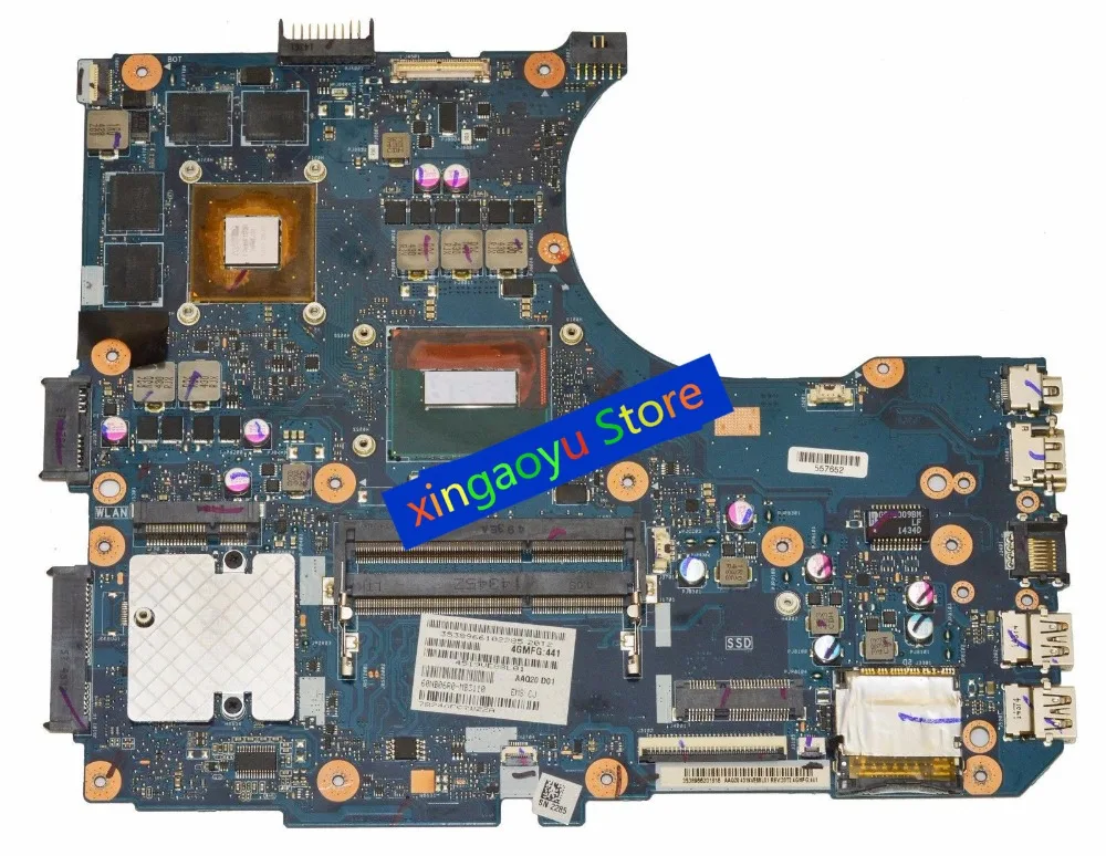 60NB06R0-MB3110 For Asus G551JM Laptop Motherboard W/ i7-4710HQ 2.5GHz CPU GTX860m 4G GPU 100% Tested OK