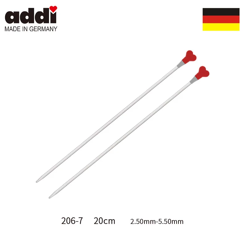 addi 20cm/35cm/40cm Straight Single Pointed Knitting Needles 206-7