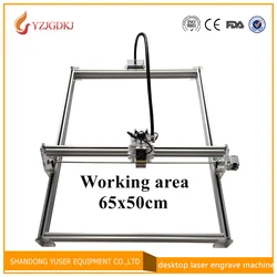 Mini desktop DIY Laser engraving engraver cutting machine Laser Etcher CNC print image of 50 X 65 cm Laser Engraver