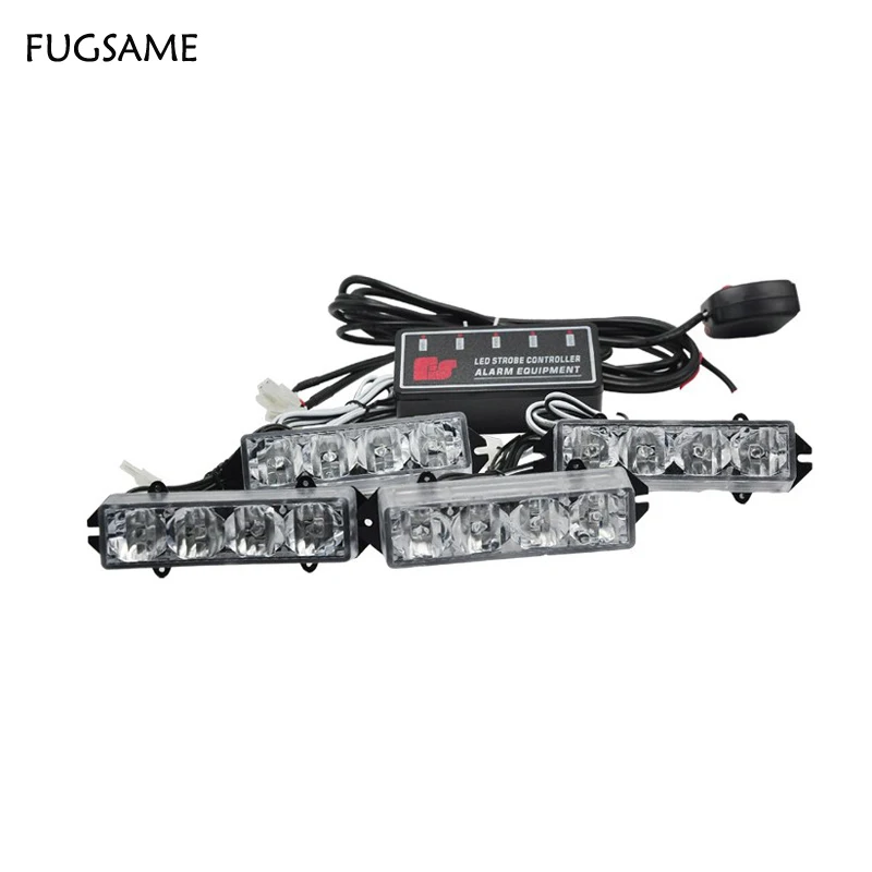 

FUGSAME Car 51035led motorcycle flash light Strobe Warning EMS Police Truck Flashing Firemen Lights Red Blue White Green Amber