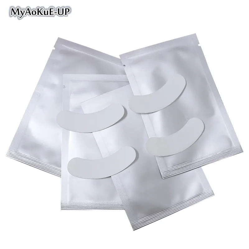 25/50/100/200/500 packs Thin Hydrogel Eye Patches Under Eye Pad Non-waven fabric Eye Paper Patches For Eyelash Extension pad