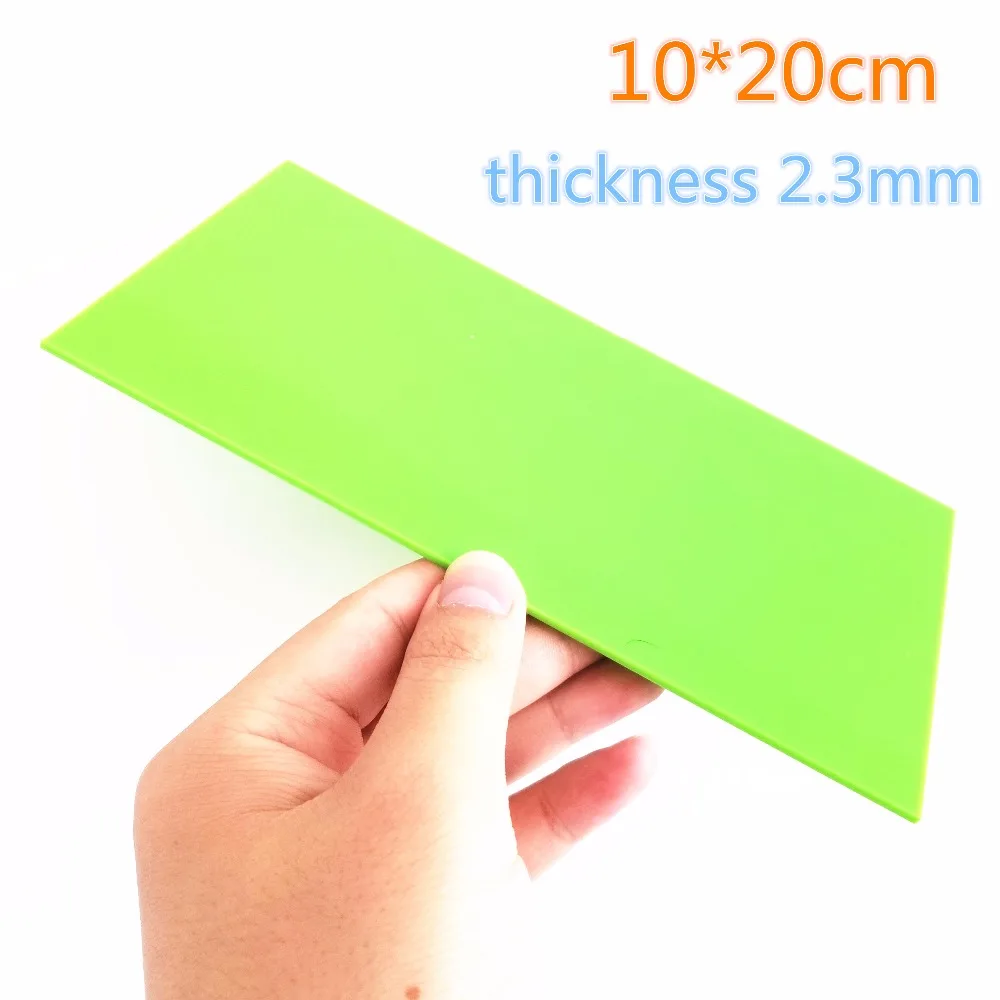 

1pc Sale Green Color J788 10*20*0.23cm Thin Acrylic Board Drop Shipping