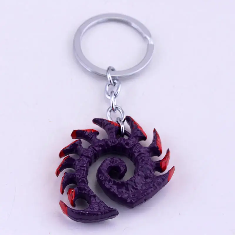 star craft II Terran Symbol Zerg Symbol & Wings Of Liberty Keychain Accessories  Ring Terran Keyring Key Holder Souvenir