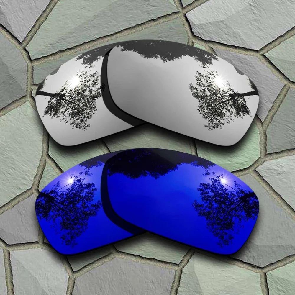 

Chrome&Violet Blue Sunglasses Polarized Replacement Lenses for Oakley Hijinx