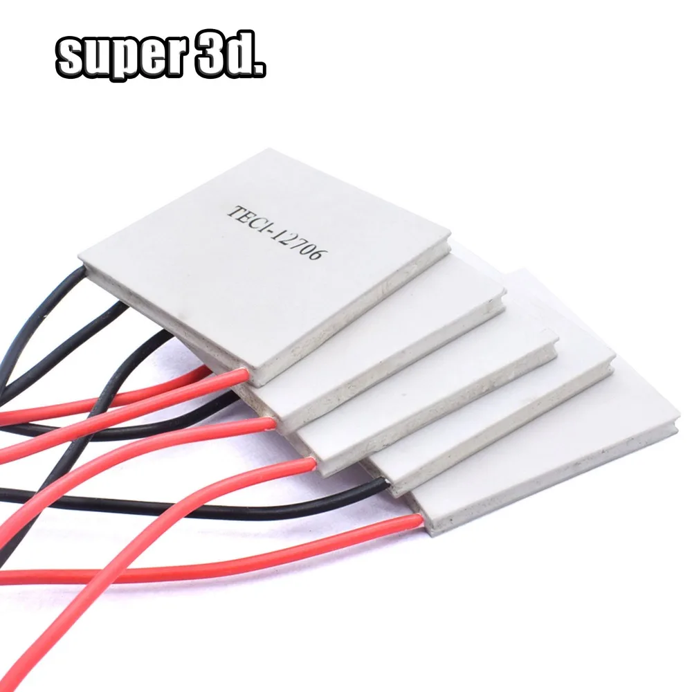 3D Printer Parts TEC1-12706 Heatsink Thermoelectric Cooler Cooling 12V 6A 60W Peltier Elemente Plate Module