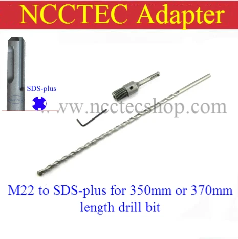 

[for 350mm or 370mm length diamond core drill bits] adapter connector SDS-PLUS to M22 for electric drill machine FREE shipping