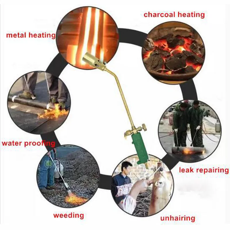 30mm liquefied gas Welding torch Propane Torch Weed Burner two switch type