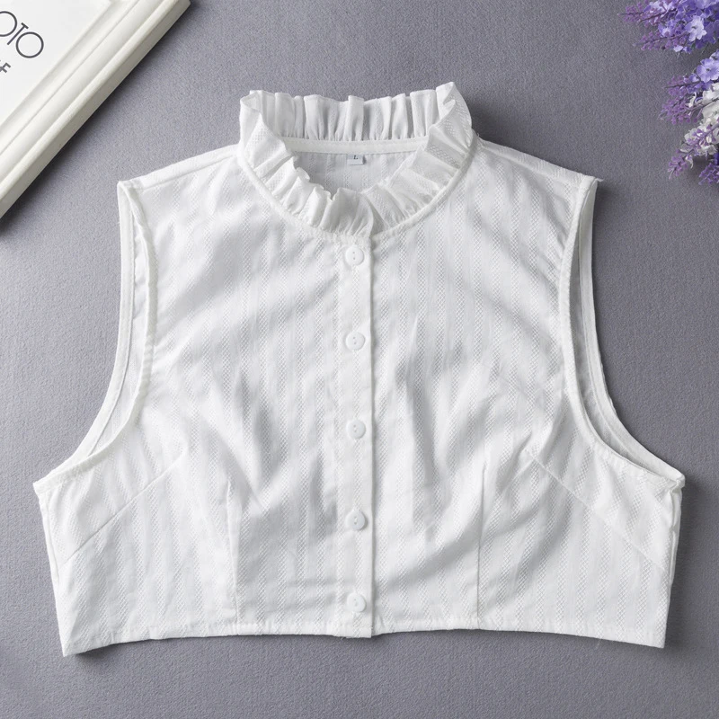 

YSMILE Y Fashion New Women Fake Collar Female White Personality Large Size Shirt Blouse Remove Decoration Detachable Collar