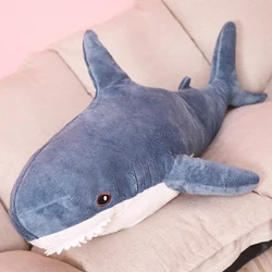 30/45/60/80cm Funny Soft Bite Shark Plush Toy Pillow Appease Cushion Gift For Children Kids Birthday Gifts