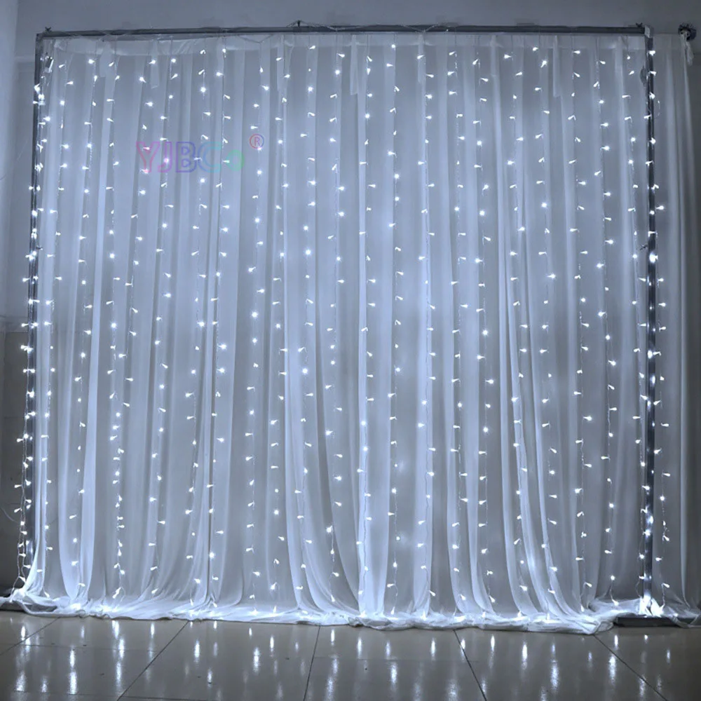 4*0.6/3*1/3*2/3*3m led icicle curtain fairy string light fairy Christmas light for Wedding home party decoration 220V EU plug