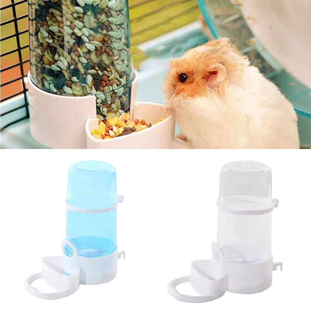 1Pc Hamster Automatic Feeder Automatic Clear Bird Feeder Pet Food Dispenser For Squirrel Hamster Pet Feeding Supplies