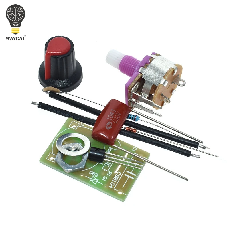 100W Dimmer Module DIY Kit with Switch Potentiometer Speed Regulation Module for Arduino Electronic Suite laboratory