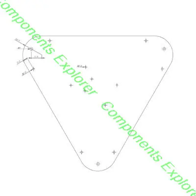 180mm Kossel top or bottom plate