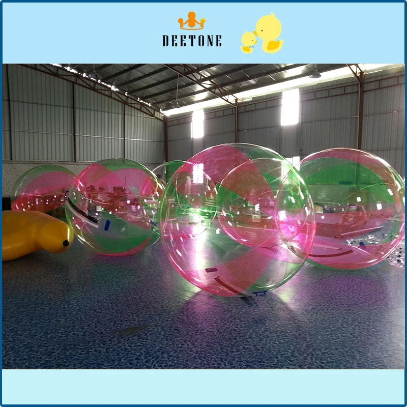 The factory sells 2Mpvc adult/child inflatable water sports toys, inflatable water walking balls and soccer balls