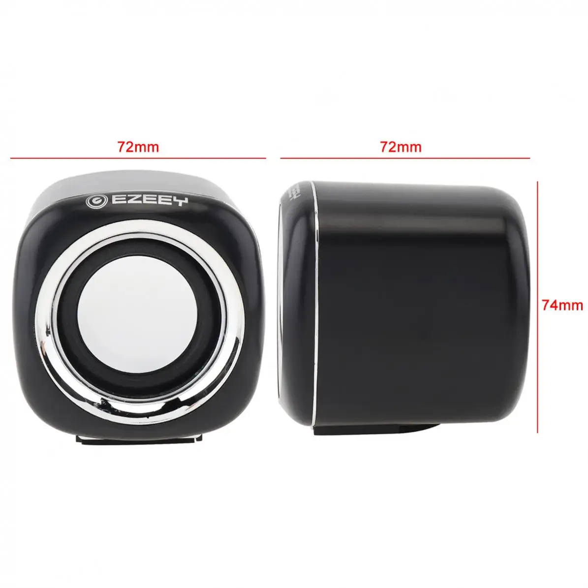 

A1 3W USB 2.0 Subwoofer Mini Speakers with 3.5mm Stereo Jack and USB Powered Support Volume Control for PC / Laptop / Smartphone