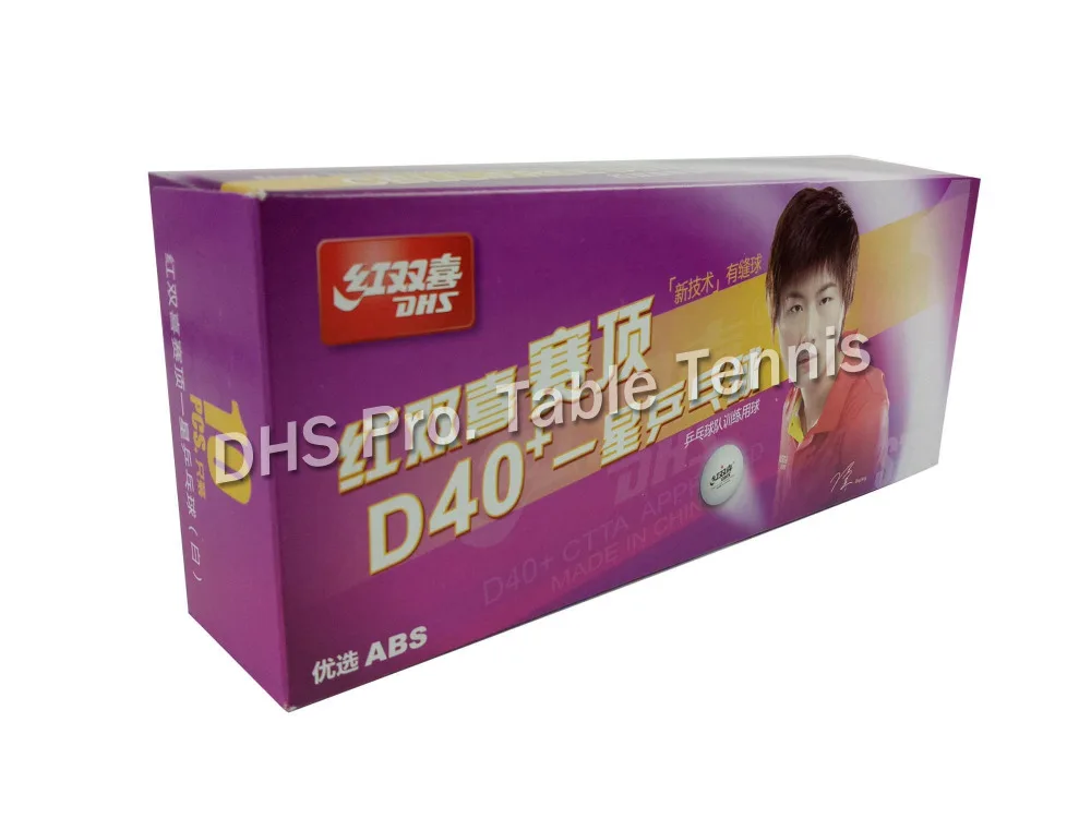 DHS 1-star D40+ Table Tennis Balls New Material Plastic Poly Ping Pong Balls Tenis De Mesa