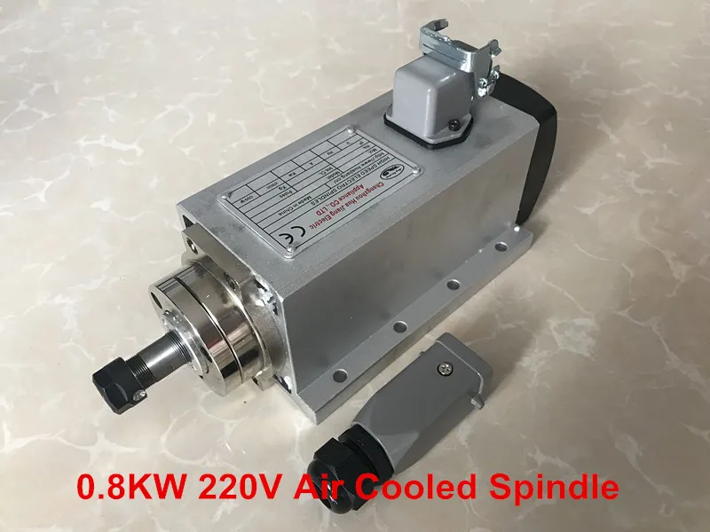 New Arrive 0.8kw Air Cooled Spindle Motor CNC Spindle Motor 800W 220V Square Milling Machine