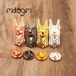 Mdogm Doberman Brooches And Pins  Jewelry Suit Cute Funny Metal Small Father Collar Badges Gift For Male Men B024