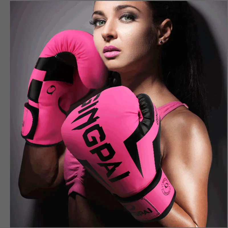 6oz 10oz 12oz Mężczyźni kobiety Rękawice bokserskie oddychające fitness Rękawice do worka treningowego kick boxing MMA rękawice Muay Thai kick mitts Protecto