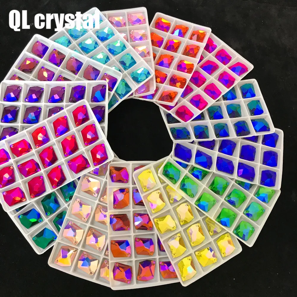 ALL Size ALL Color AB Special-shaped Sew on  Crystal Rhinestone Flatback for wedding Dress  clothes shoes bags accessories