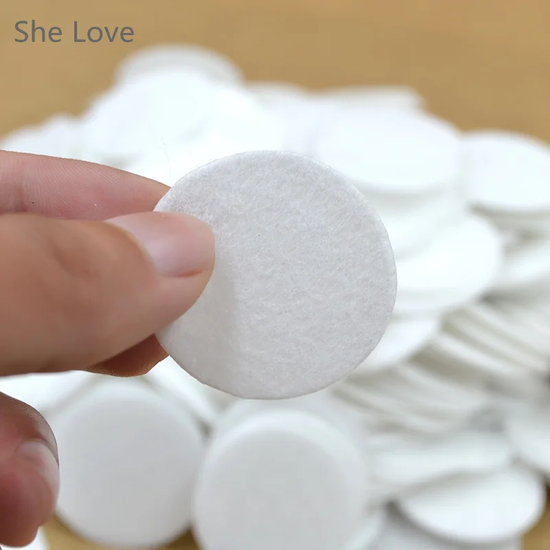 Chzimade 500Pcs/lot White 40mm Round Shaped Felt Circle Die Cut Appliques DIY Cardmaking Craft Fabric Accessories