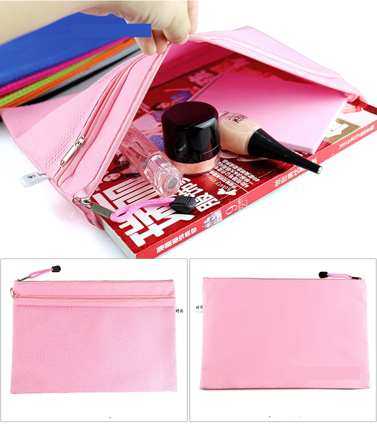 (Size 23.5x33.5cm) A4 Document  Zipper Document Bag