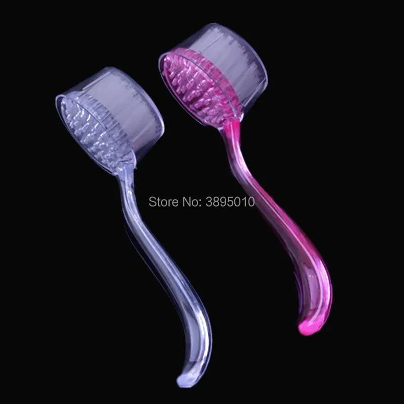 plastic Material Phototherapy Acrylic Nails Clean Long-Handled Brush F1099