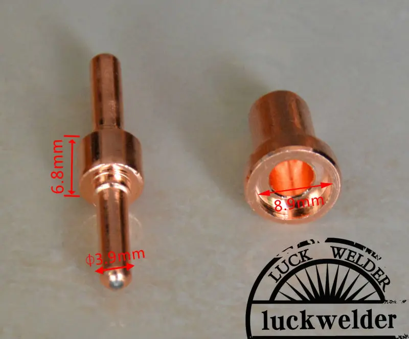 40pcs PT-31 Extended Tips Electrodes For 40A PT-31 Air Plasma Cutter CUT40 50D CUT50