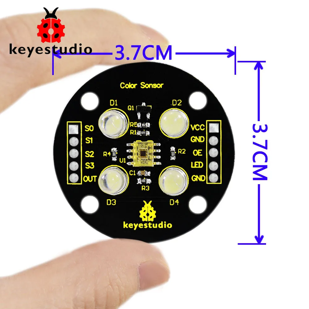 Keyestudio TCS3200 módulo Detector de Sensor de reconocimiento de Color para Arduino