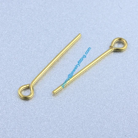 

2013 Jewelry Making findings Raw Brass Eye Pins ;Scarf Pins findings 0.8*22mm shipping free