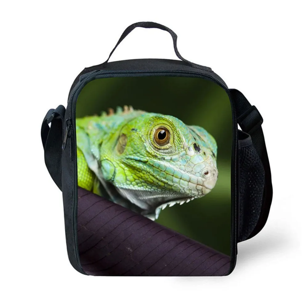 Hawaiian Sterling Lunch Bag Children Print Lizard Picnic Food Bag Organizer Men's Lunch Box Bolsa Termica