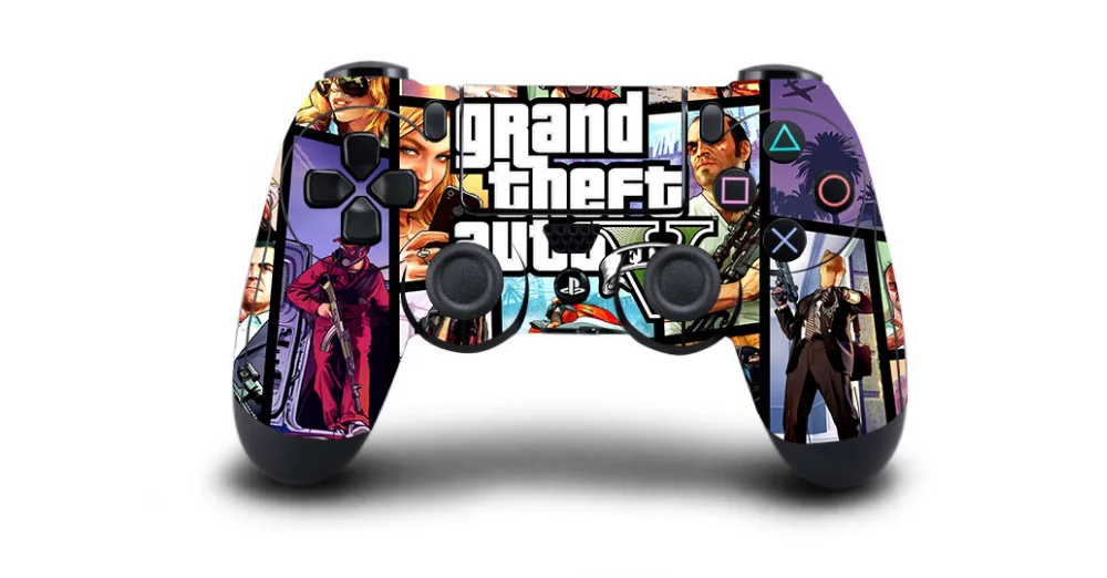 1pc Grand Theft Auto V GTA 5 PS4 Skin Sticker Decal For Sony PS4 Playstation 4 Dualshouck 4 Game PS4 Controller Sticker