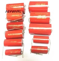 Audiophiler Axial MKP 250v 1uf 1.5uf 1.8uf 2.2uf 2.7uf 3uf 3.3uf 4uf 4.7uf 5.6uf 10UF 22UF DC HIFI DIY Audio non-polar Capacitor
