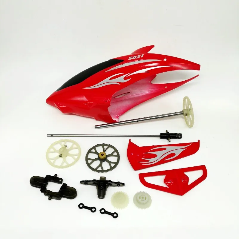 SYMA S031 S031G Connect Buckle Inner Shaft Gears Head Cover Main Blade Grip Set R/C Spare Parts Helicopter