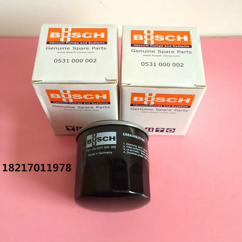 Busch bomba de vácuo 0531000002 compartimento de óleo 0531000001 filtro de óleo filtro de óleo grade de óleo