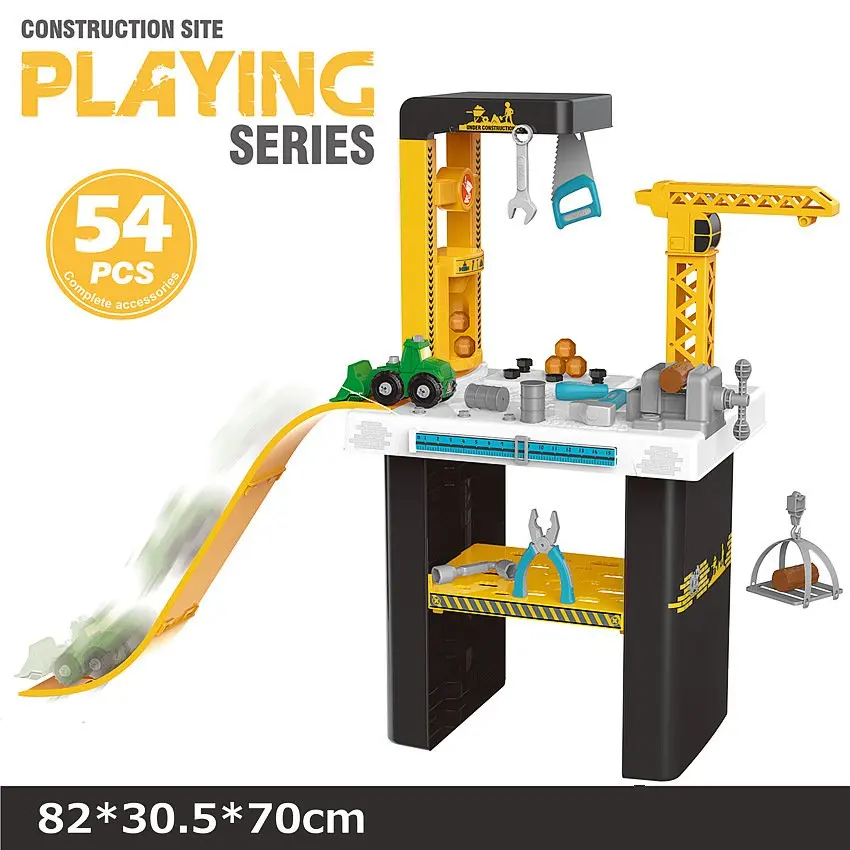 54pcs Playing series Simuational finta di giocare strumento di riparazione della piattaforma di costruzione ragazzi giocattoli per bambini regalo di festa di compleanno