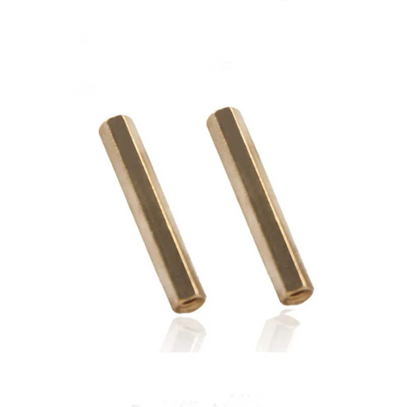 

Free Shipping 50pcs/lot M3*25 M3x25 Female-female Brass Standoff Spacer M3 Female x M3 Female 25mm