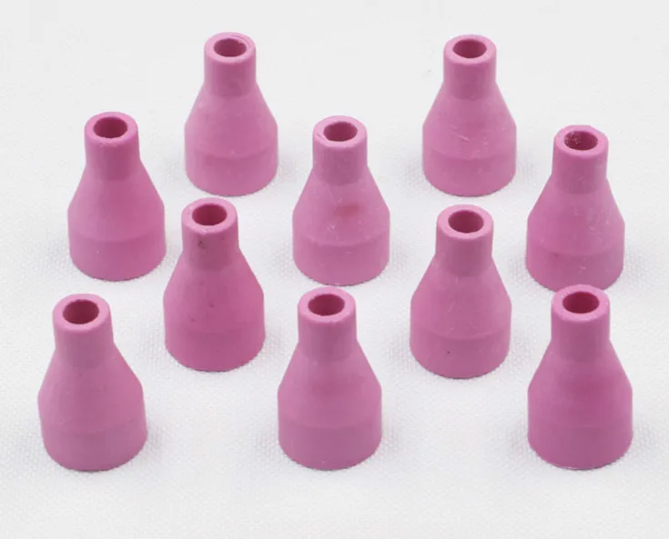 Pistola de soldadura de arco de argón, 50 piezas, QQ-150A, boquilla de cerámica, manga protectora, accesorios de cabeza de pistola