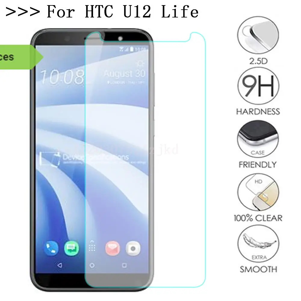 For HTC U12 Life Screen Protector Tempered Glass Prevent screen fragmentation Protective Glass For HTC U12 Life