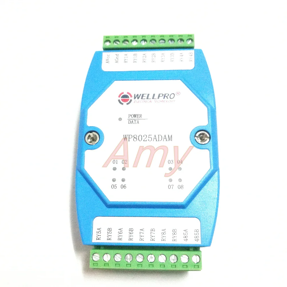 relay module 8 roads normally open RS485 MODBUS communication