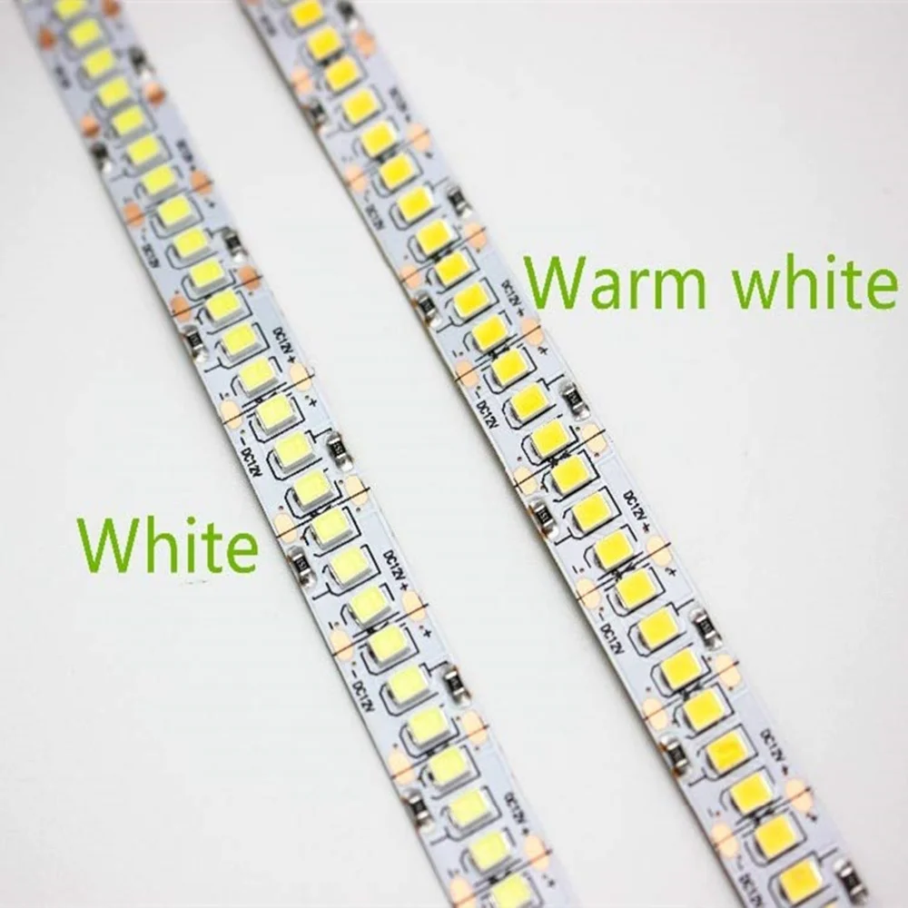 LED Strip 2835 SMD 240LEDs/m 5M 300/600/1200 Leds DC12V High Bright Flexible LED Rope Ribbon Tape Light Warm White / Cold White